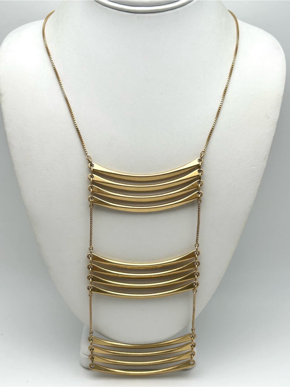 Madewell Hanging Gold Bars Necklace